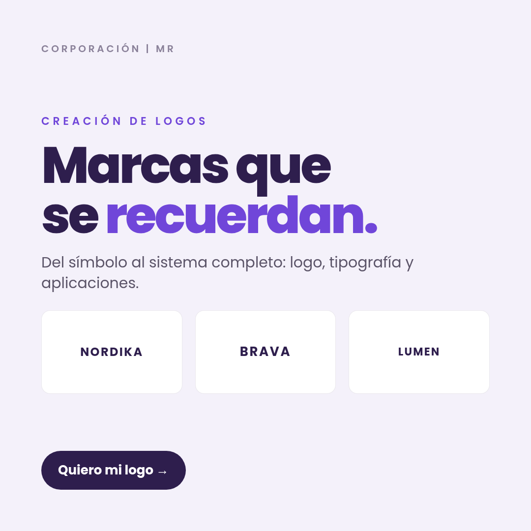 Creación de logos · 1:1