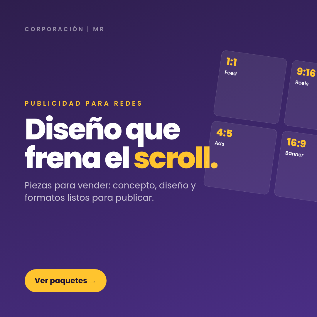 Publicidad para redes · 1:1