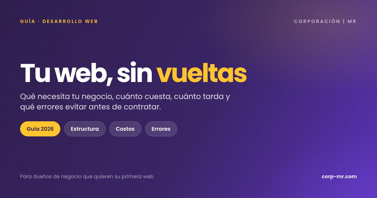 Cómo crear la página web de tu negocio (sin gastar de más)