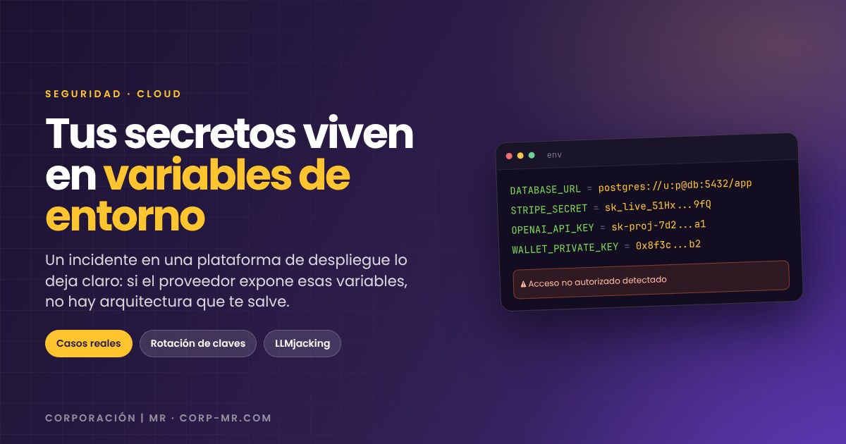 Railway expuso secretos de clientes: tus variables de entorno son el eslabón frágil